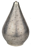 orientalische Tischlampe, Messing verslibert, undbeleuchtet, Handmade Fairtrade
