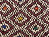 Nahansicht der aufgestickten Diamantornamente