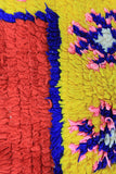 Die Kontraste der kräftigen Farben wird in der Nahansicht deutlich