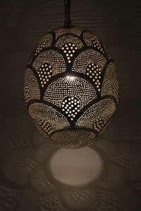 Hägelampe, Fairtrade, orientalisches Fächermuster, Kunsthandwerk, Ägypten
